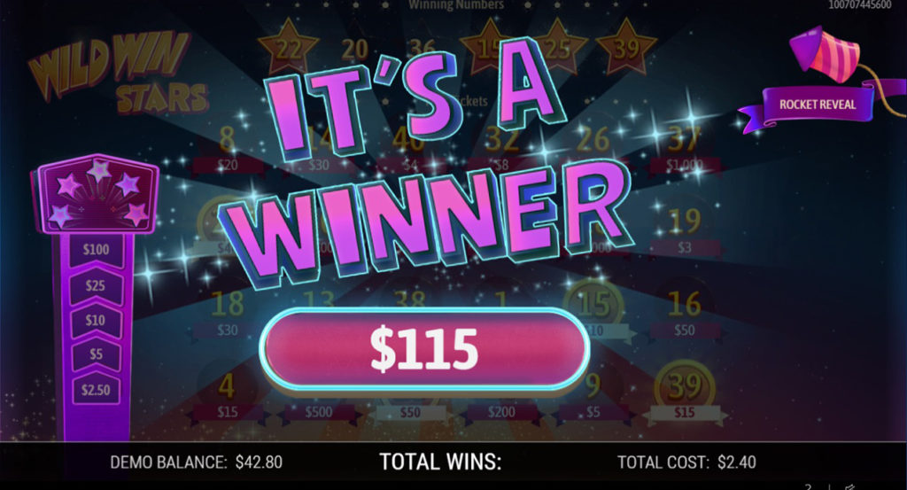 Wild_Win_Stars Winnings_Ticket Regular_Win Its_A_Winner_Animation $115