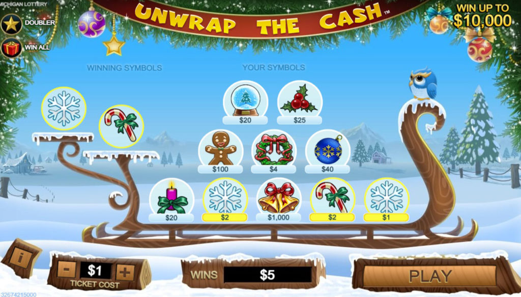 Unwrap_The_Cash Winning_Ticket 3_Regular_Wins_$5