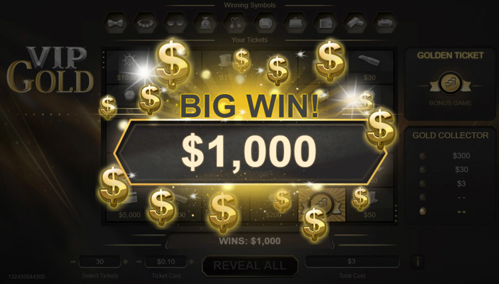 VIP_Gold Winnings_Ticket Big_Win_Animation_$1000