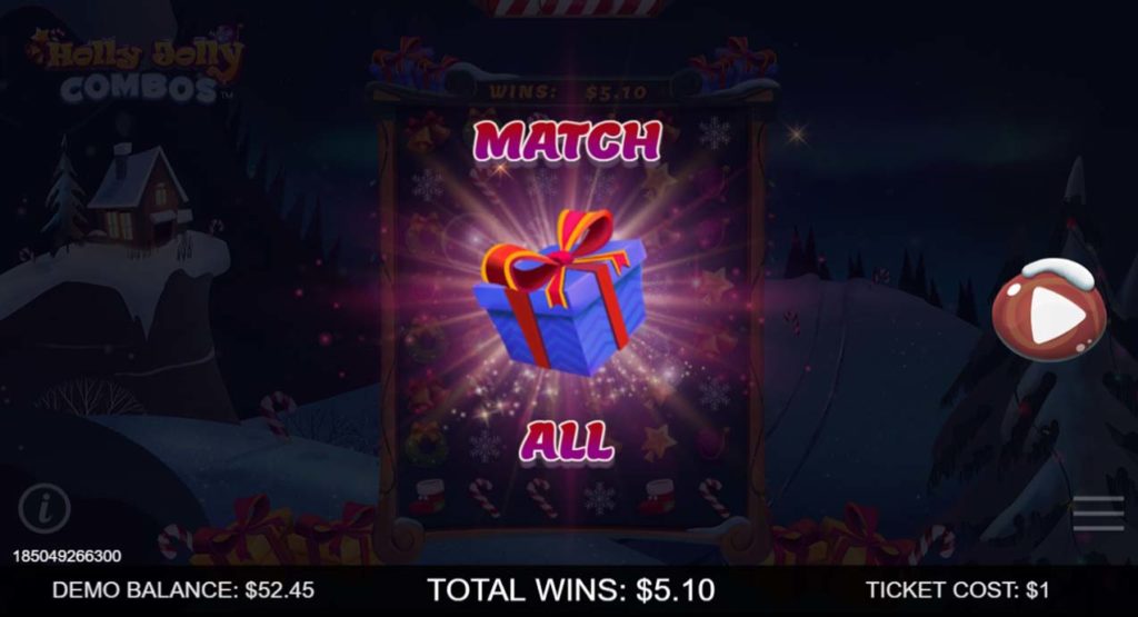 Holly_Jolly_Combos Winning_Ticket Match_All_Animation
