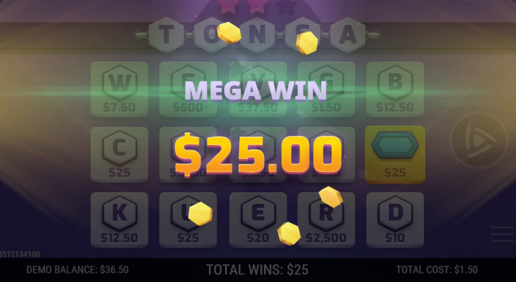 A_to_Z_Riches Winning_Ticket Mega_Win_Animation_$25