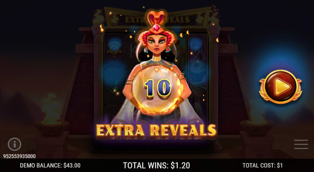 Fortunes_of_Cleopatra Winning_Ticket Extra_Reveals Intro_Screen