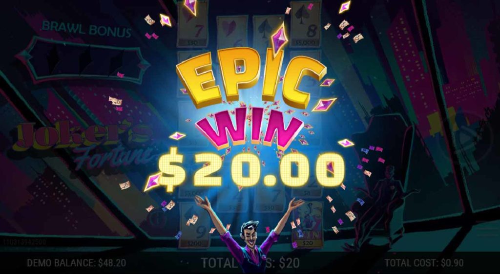 Jokers_Fortune Winning_Ticket Epic_Win_Animation_$20