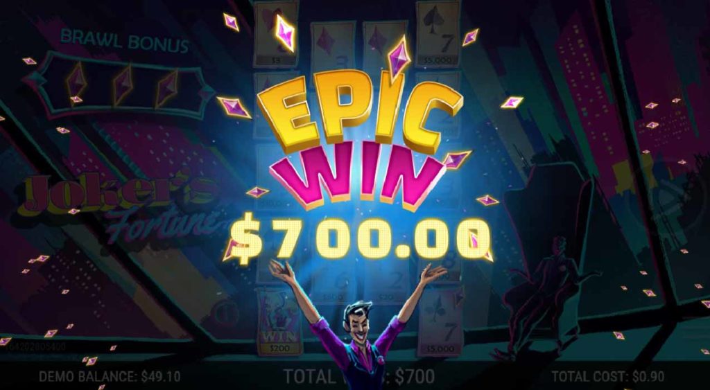 Jokers_Fortune Winning_Ticket Epic_Win_Animation_$700