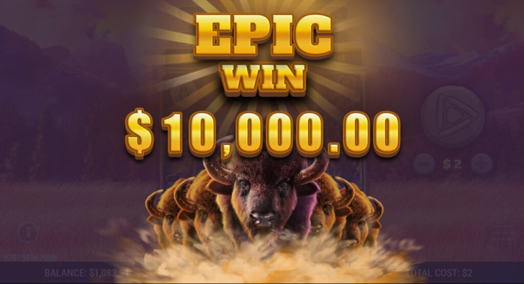 Bison-Stampede_Winning-Ticket_Epic-Win-Animation_$10000